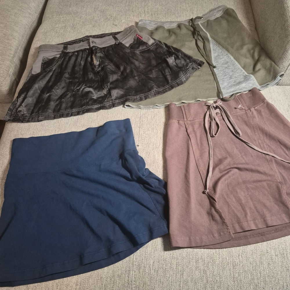 Lot of 4 Womens Hard Tail Mini Skirts bundle